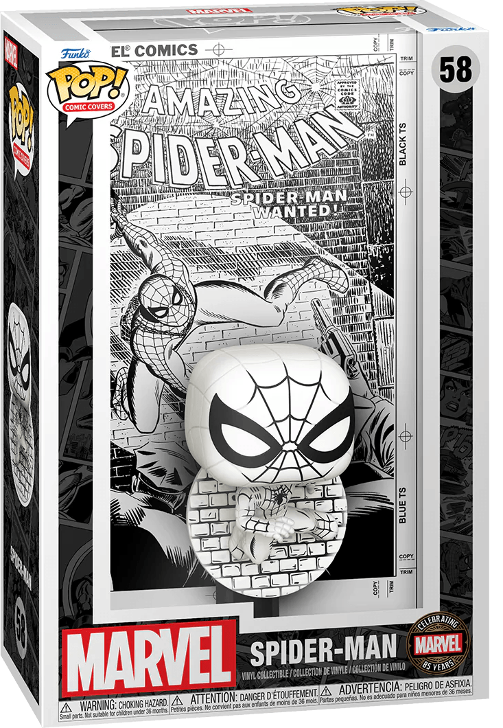 FUN80875 Marvel: 85th Anniversary - The Amazing Spider-Man Black & White #70 Pop! Comic Covers Vinyl - Funko - Titan Pop Culture