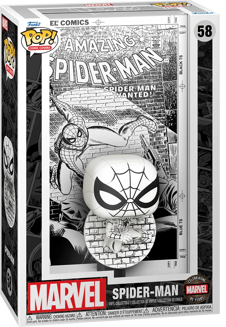 FUN80875 Marvel: 85th Anniversary - The Amazing Spider-Man Black & White #70 Pop! Comic Covers Vinyl - Funko - Titan Pop Culture