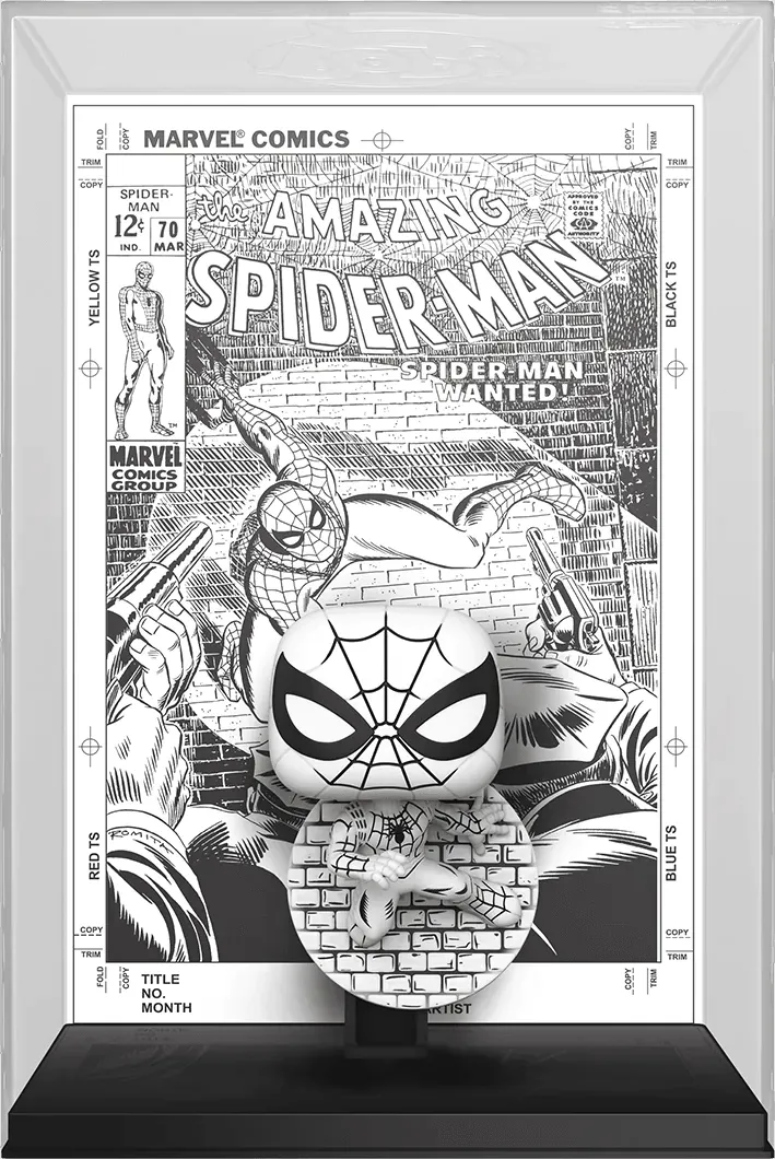 FUN80875 Marvel: 85th Anniversary - The Amazing Spider-Man Black & White #70 Pop! Comic Covers Vinyl - Funko - Titan Pop Culture