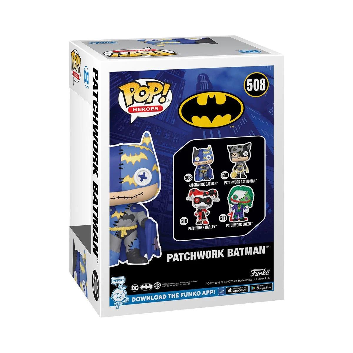 FUN80903 DC Comics - Patchwork Batman Pop! Vinyl - Funko - Titan Pop Culture