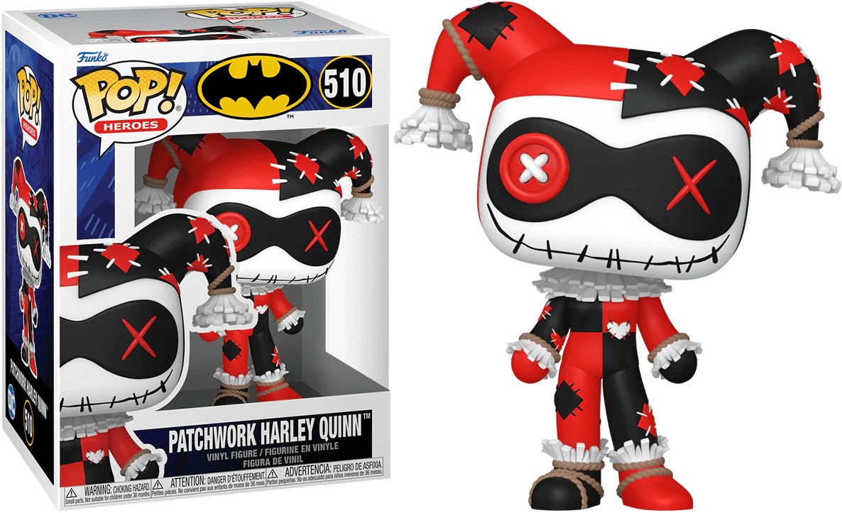 FUN80905 DC Comics - Patchwork Harley Quinn Pop! Vinyl - Funko - Titan Pop Culture