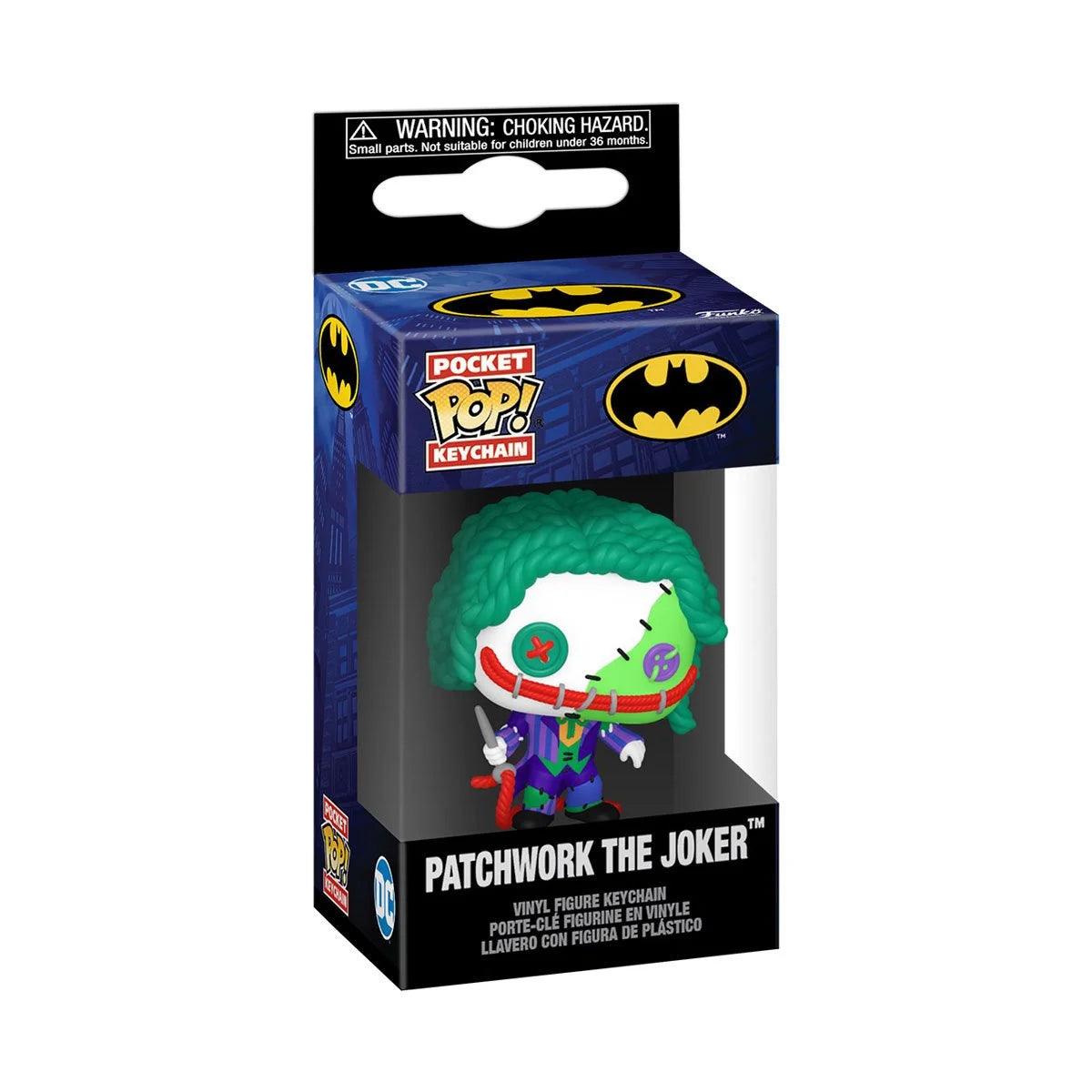 FUN80908 DC Comics - Patchwork The Joker Pop! Keychain - Funko - Titan Pop Culture