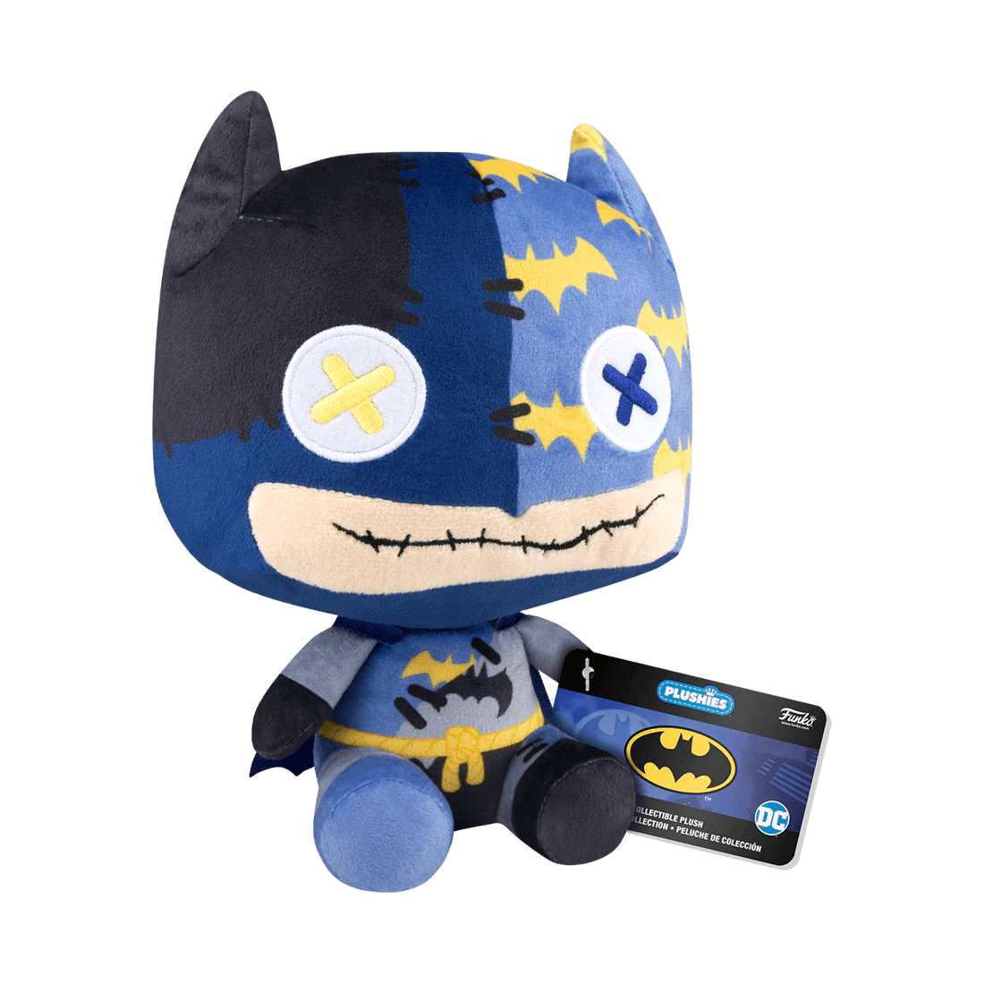 FUN80909 DC Comics - Patchwork Batman 7" Plush - Funko - Titan Pop Culture