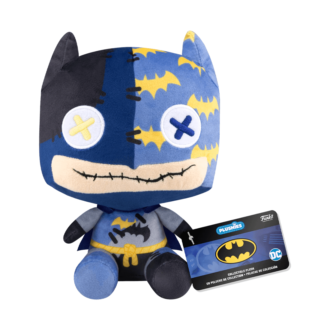 FUN80909 DC Comics - Patchwork Batman 7" Plush - Funko - Titan Pop Culture