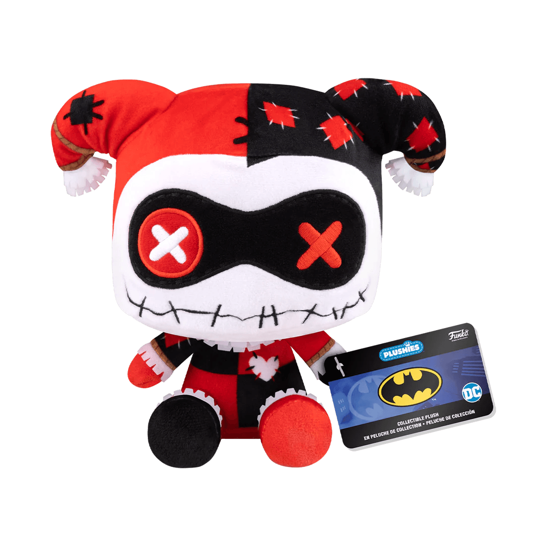 FUN80910 DC Comics - Patchwork Harley Quinn 7" Plush - Funko - Titan Pop Culture