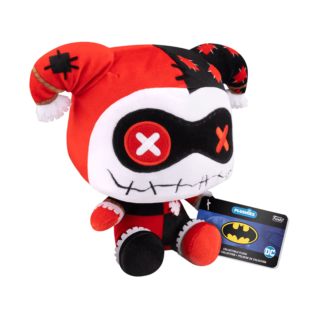 FUN80910 DC Comics - Patchwork Harley Quinn 7" Plush - Funko - Titan Pop Culture