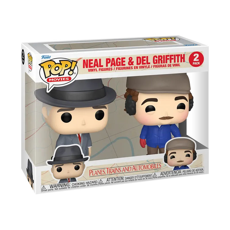 FUN80921 Planes, Trains and Automobiles - Neal Page & Del Griffith Pop! Vinyl 2-Pack - Funko - Titan Pop Culture