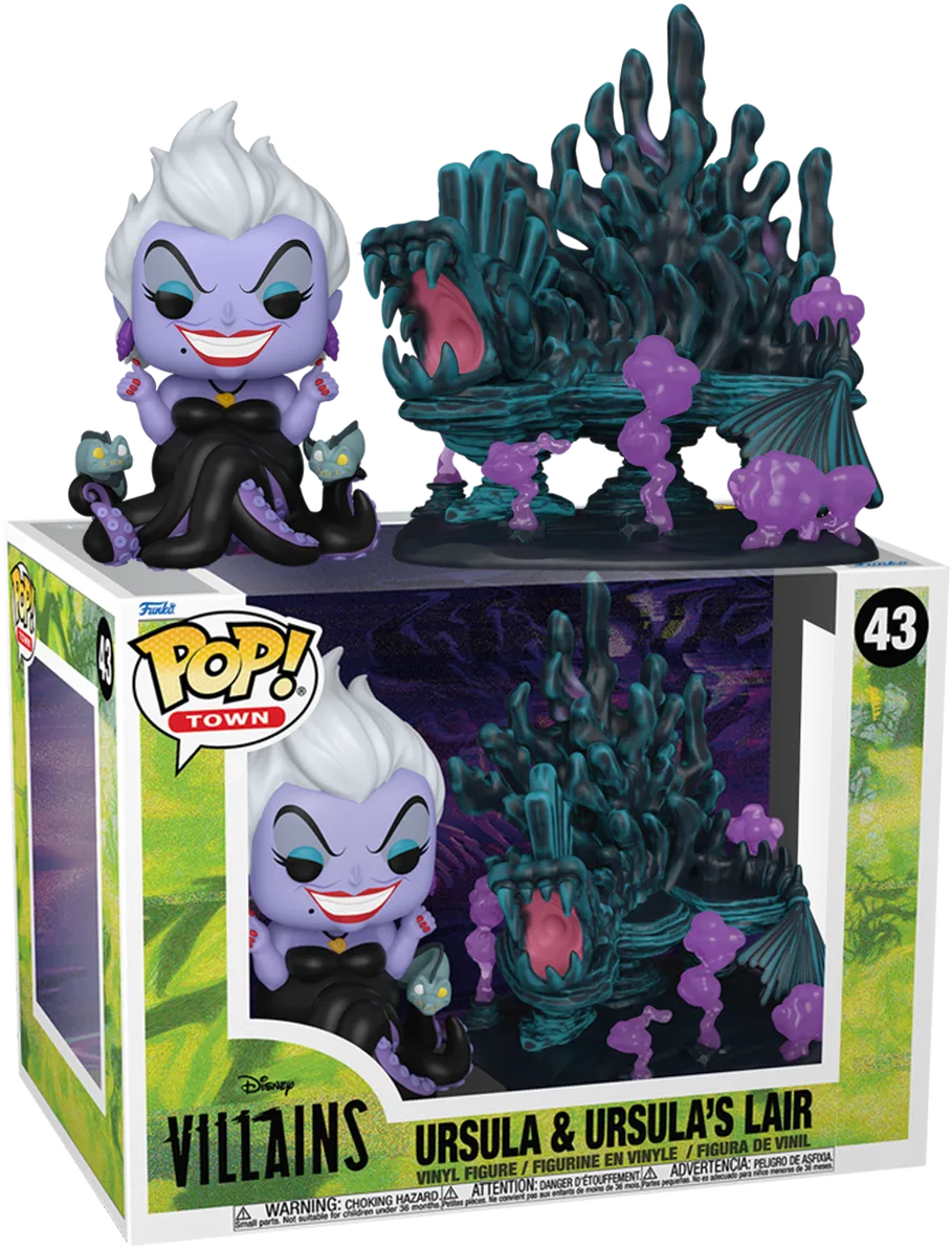 FUN80932 Disney: Villains - Ursula & Ursula's Lair Pop! Town - Funko - Titan Pop Culture