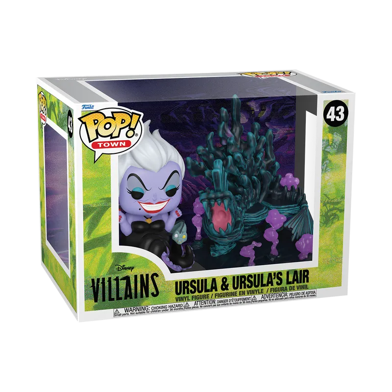 FUN80932 Disney: Villains - Ursula & Ursula's Lair Pop! Town - Funko - Titan Pop Culture