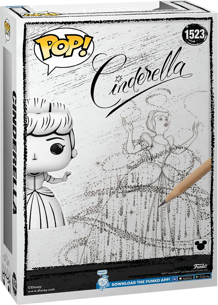 FUN80936 Disney: Sketched - Cinderella Pop! Comic Cover - Funko - Titan Pop Culture