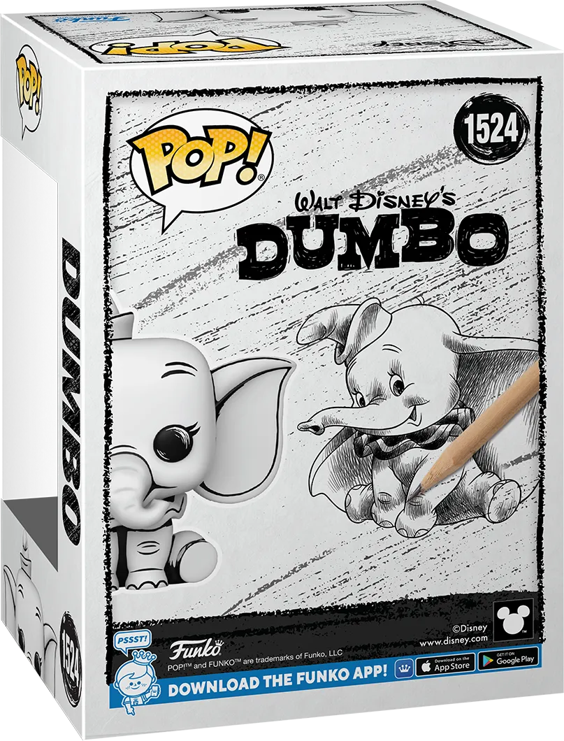 FUN80940 Disney: Sketched - Dumbo Pop! Vinyl - Funko - Titan Pop Culture