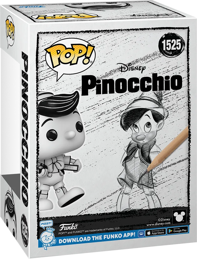 FUN80941 Disney: Sketched - Pinocchio Pop! Vinyl - Funko - Titan Pop Culture