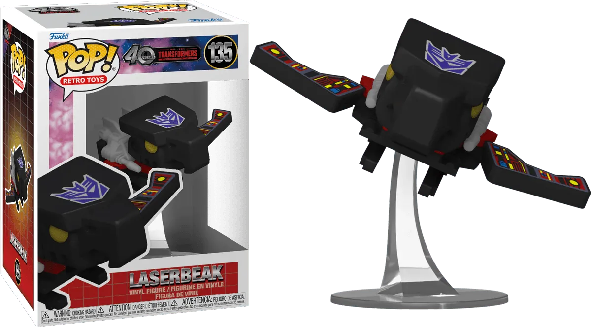 FUN80985 Transformers: Generation 1 - Laserbeak (with chase) Pop! Vinyl - Funko - Titan Pop Culture