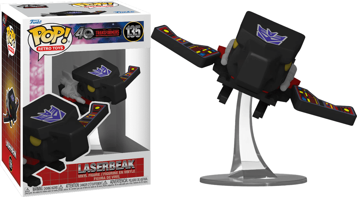 FUN80985BUNDLE Transformers: Generation 1 - Laserbeak Pop! Vinyl - Chase Bundle / Case - Funko - Titan Pop Culture