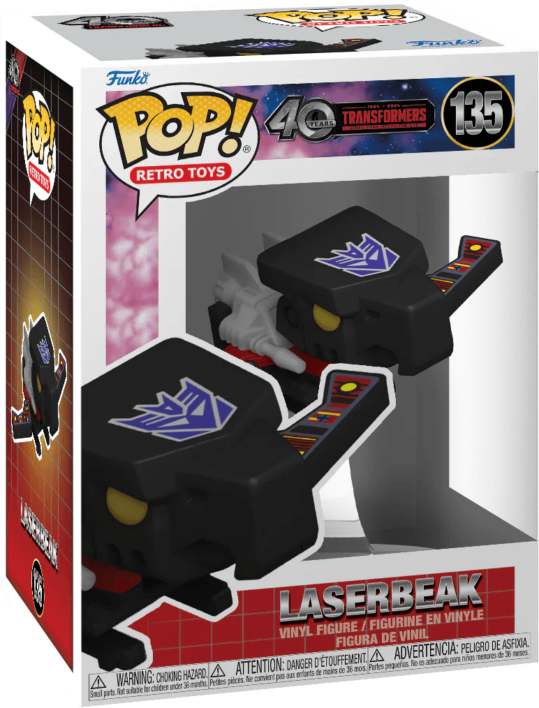 FUN80985BUNDLE Transformers: Generation 1 - Laserbeak Pop! Vinyl - Chase Bundle / Case - Funko - Titan Pop Culture