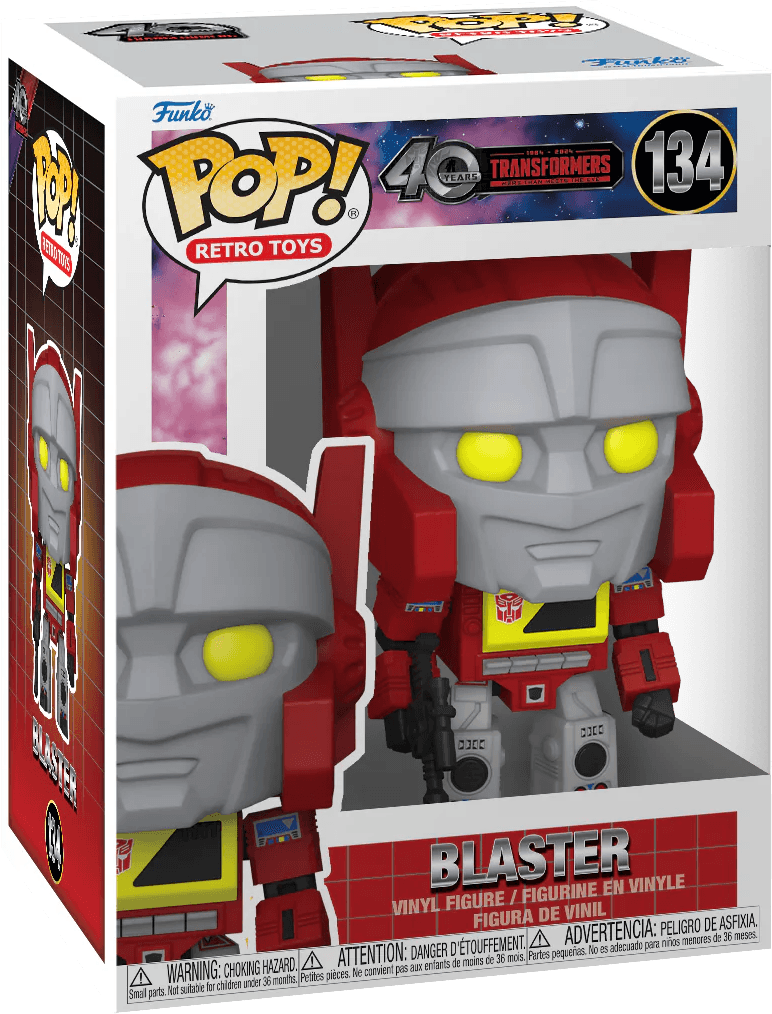 FUN80988 Transformers: Generation 1 - Blaster Pop! Vinyl - Funko - Titan Pop Culture