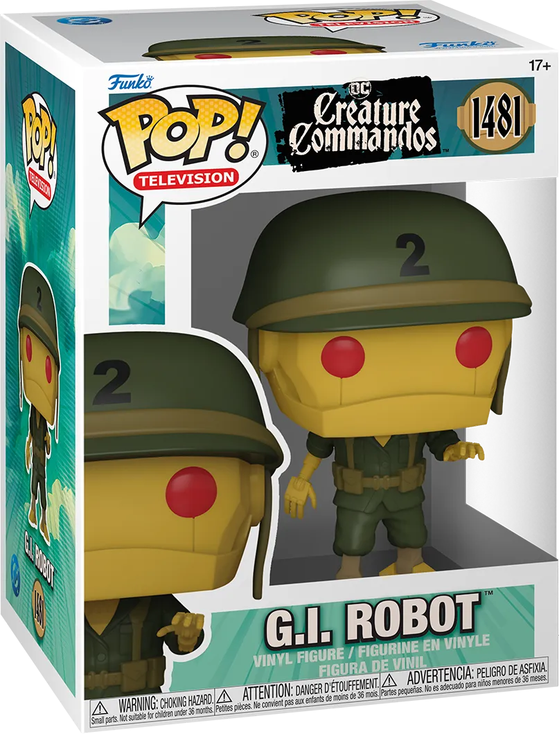 FUN81033 DC: Creature Commandos - G.I. Robot Pop! Vinyl - Funko - Titan Pop Culture