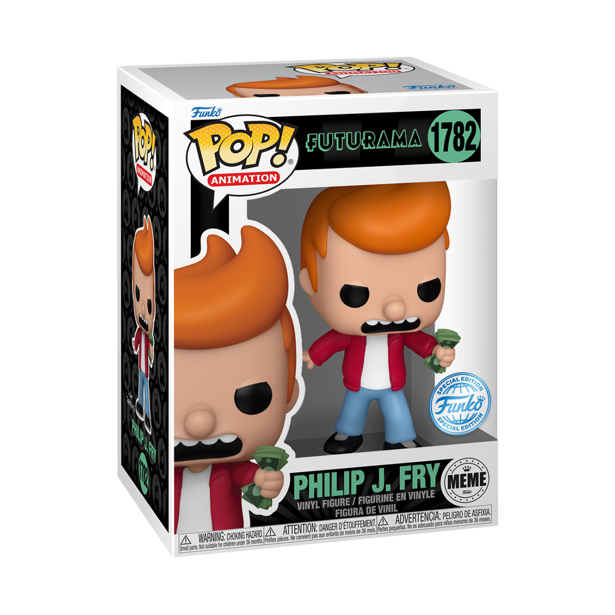 FUN81068 Futurama - Fry "Shut Up and Take My Money" US Exclusive Pop! Vinyl [RS] - Funko - Titan Pop Culture