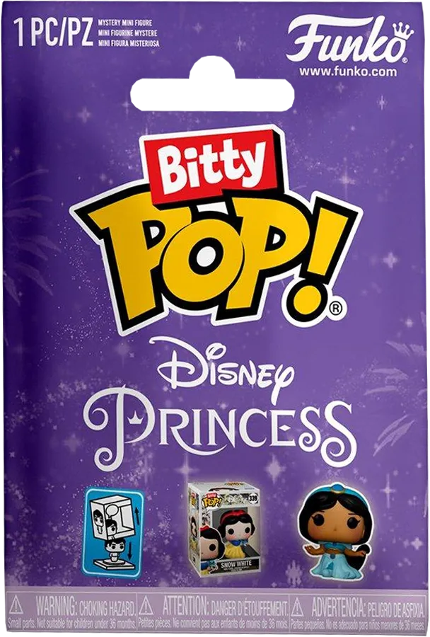 FUN81117 Disney Princess - Bitty Pop! Blind Bag Assortment (Display of 32) - Funko - Titan Pop Culture