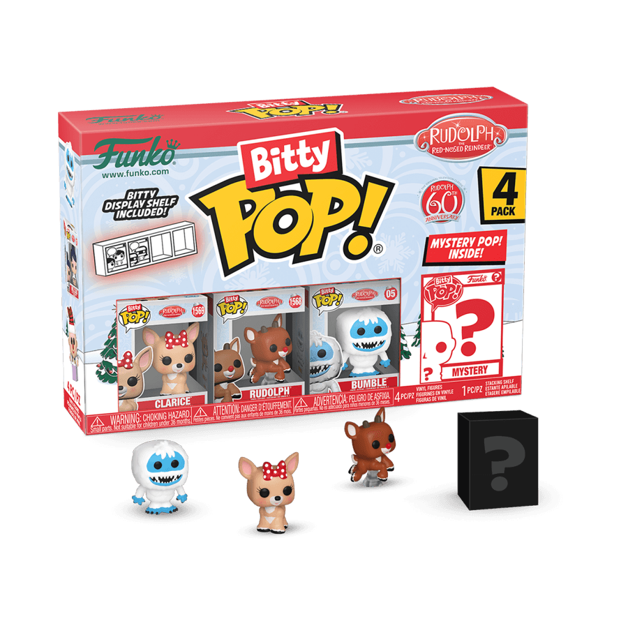 FUN81123 Rudolph - Clarice Bitty Pop! 4-Pack - Funko - Titan Pop Culture