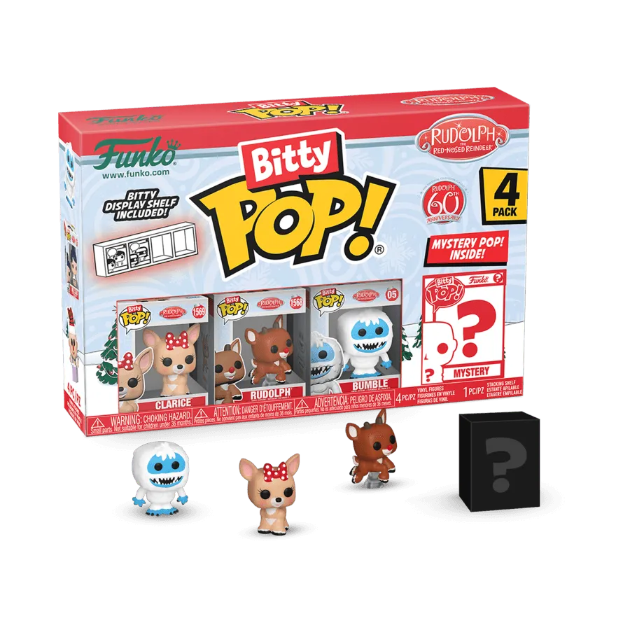 FUN81123 Rudolph - Clarice Bitty Pop! 4-Pack - Funko - Titan Pop Culture