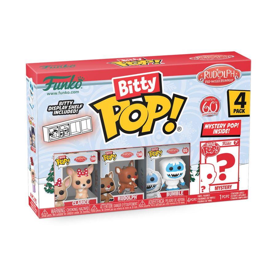 FUN81123 Rudolph - Clarice Bitty Pop! 4-Pack - Funko - Titan Pop Culture