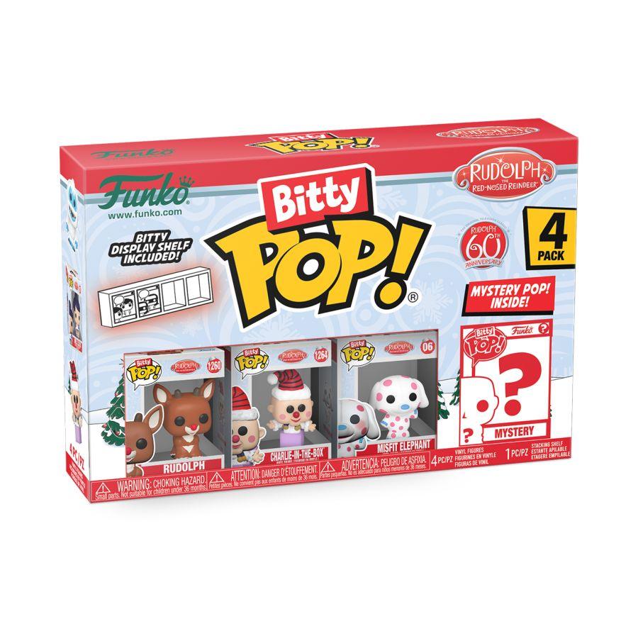 FUN81124 Rudolph - Rudolph Bitty Pop! 4-Pack - Funko - Titan Pop Culture