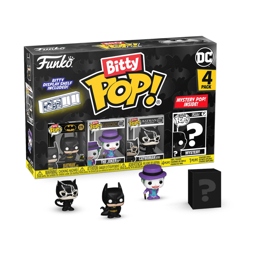 FUN81127 Batman: 85th Anniversary - Batman Bitty Pop! 4-Pack - Funko - Titan Pop Culture