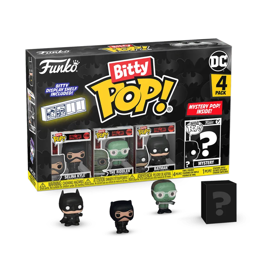 FUN81128 Batman: 85th Anniversary - Catwoman Bitty Pop! 4-Pack - Funko - Titan Pop Culture