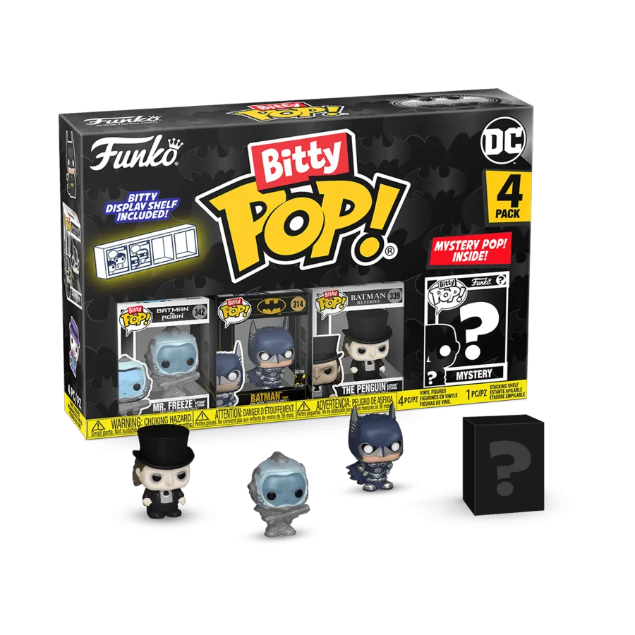 FUN81129 Batman: 85th Anniversary - Mr. Freeze Bitty Pop! 4-Pack - Funko - Titan Pop Culture