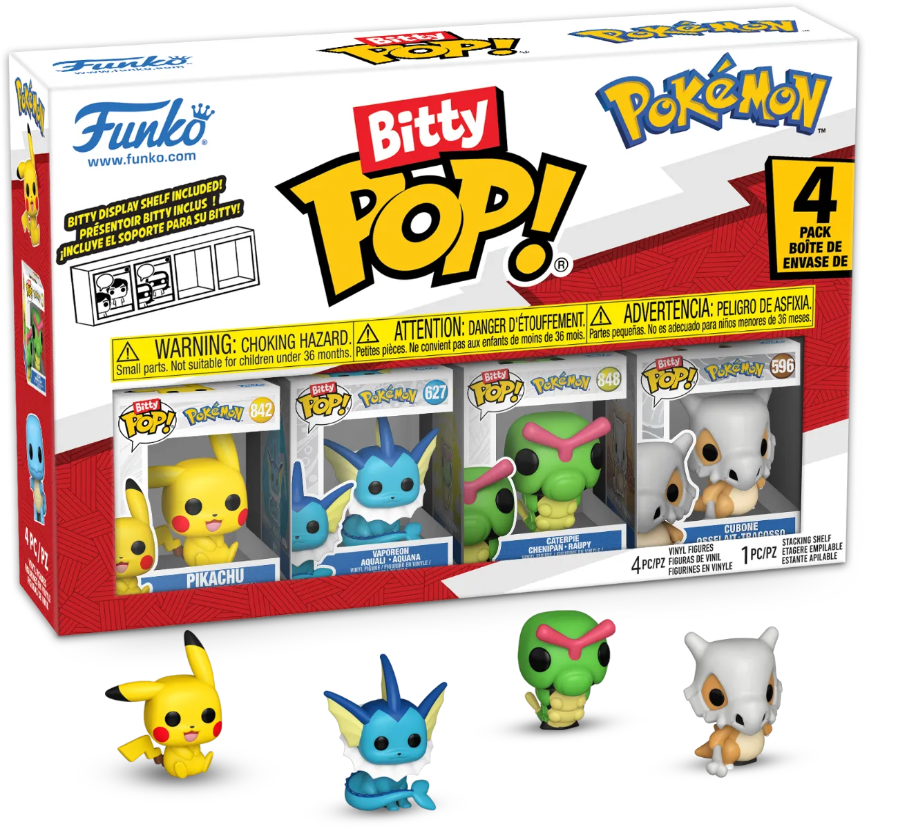 Pokemon - Pikachu Bitty Pop! 4-Pack