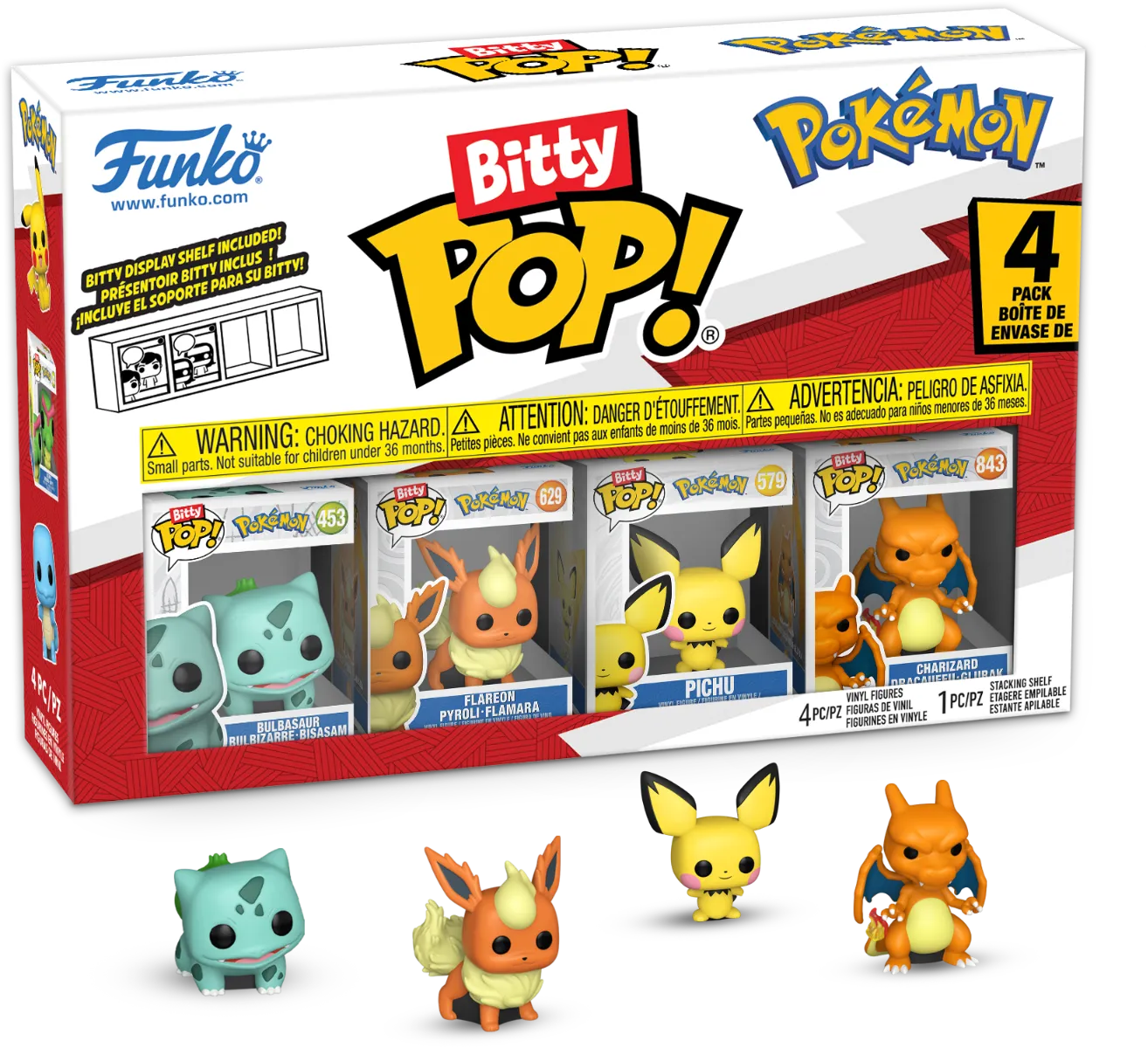 Pokemon - Bulbasaur Bitty Pop! 4-Pack