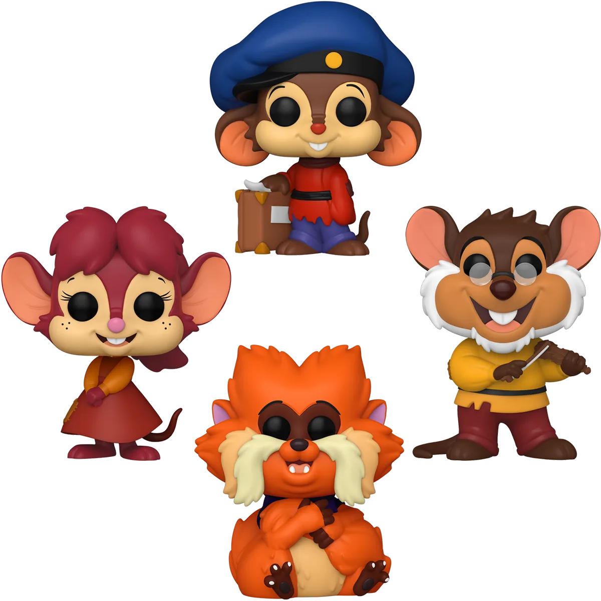 FUN81201 + FUN81202 + FUN81203 + FUN81204 An American Tail - Paved with Cheese Pop! Vinyl Bundle (Set of 4) - Funko - Titan Pop Culture