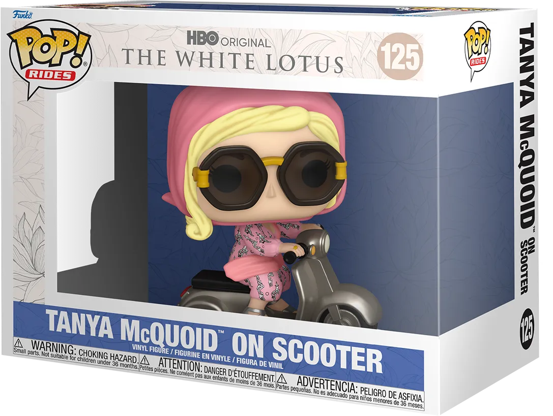 FUN81205 White Lotus - Tanya McQuoid on Scooter Pop! Ride - Funko - Titan Pop Culture