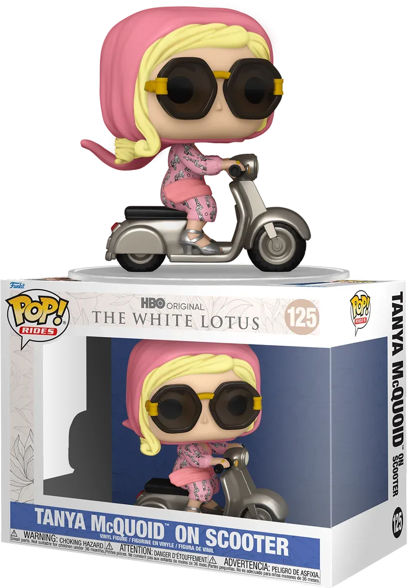 FUN81205 White Lotus - Tanya McQuoid on Scooter Pop! Ride - Funko - Titan Pop Culture