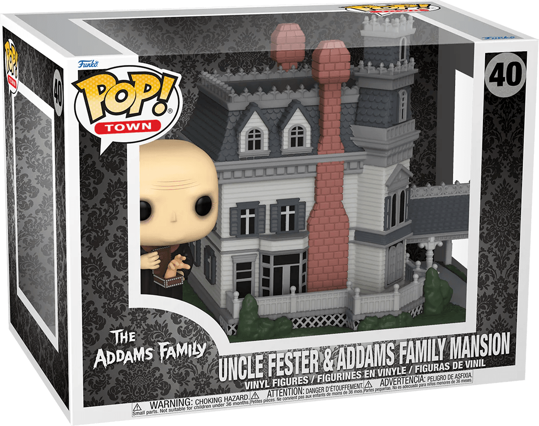 FUN81208 Addams Family (TV) - Fester with Addams Family Mansion Pop! Town - Funko - Titan Pop Culture