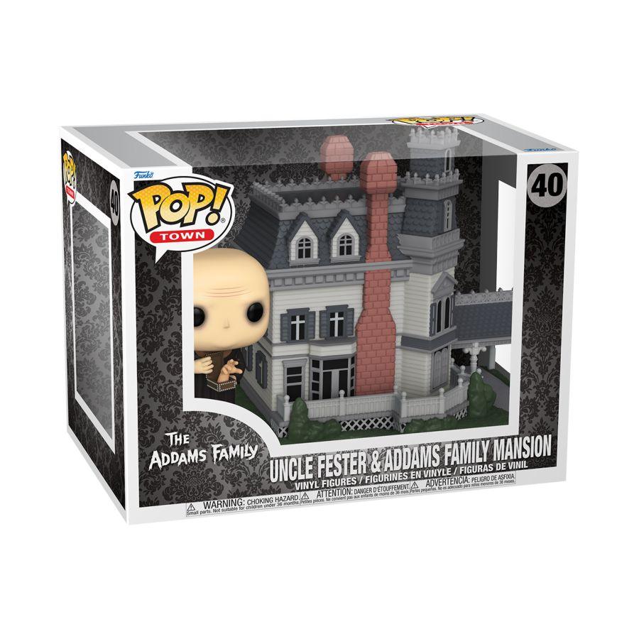 FUN81208 Addams Family (TV) - Fester with Addams Family Mansion Pop! Town - Funko - Titan Pop Culture