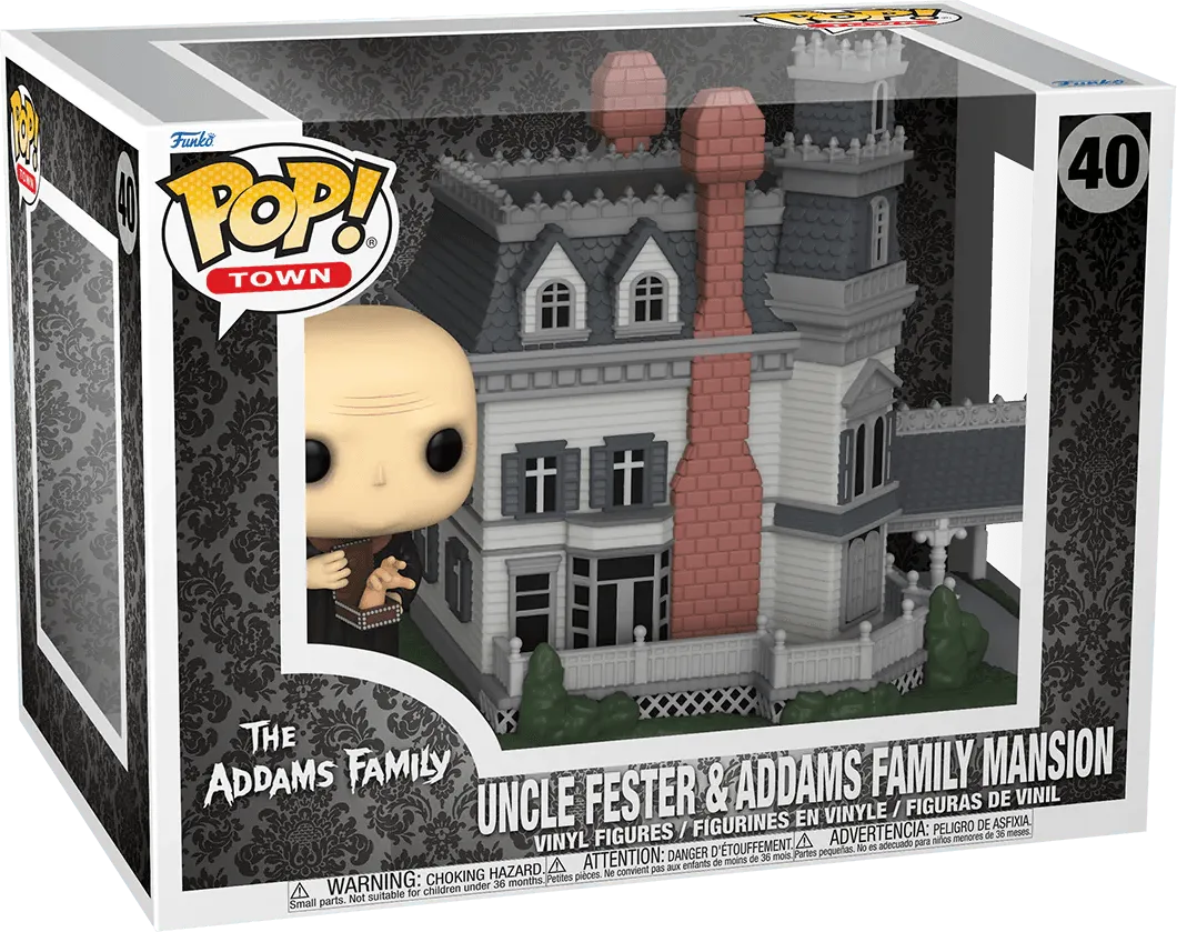 FUN81208 Addams Family (TV) - Fester with Addams Family Mansion Pop! Town - Funko - Titan Pop Culture