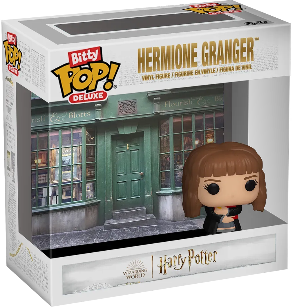 FUN81332 Harry Potter - Hermione (Flourish and Blotts) Bitty Pop! Deluxe - Funko - Titan Pop Culture