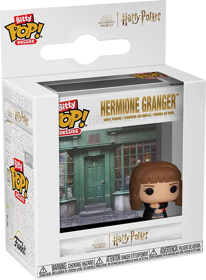 FUN81332 Harry Potter - Hermione (Flourish and Blotts) Bitty Pop! Deluxe - Funko - Titan Pop Culture