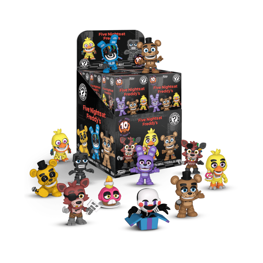 FUN81334 Five Nights at Freddy's - 10th Anniversary Mystery Minis (Display of 12) - Funko - Titan Pop Culture