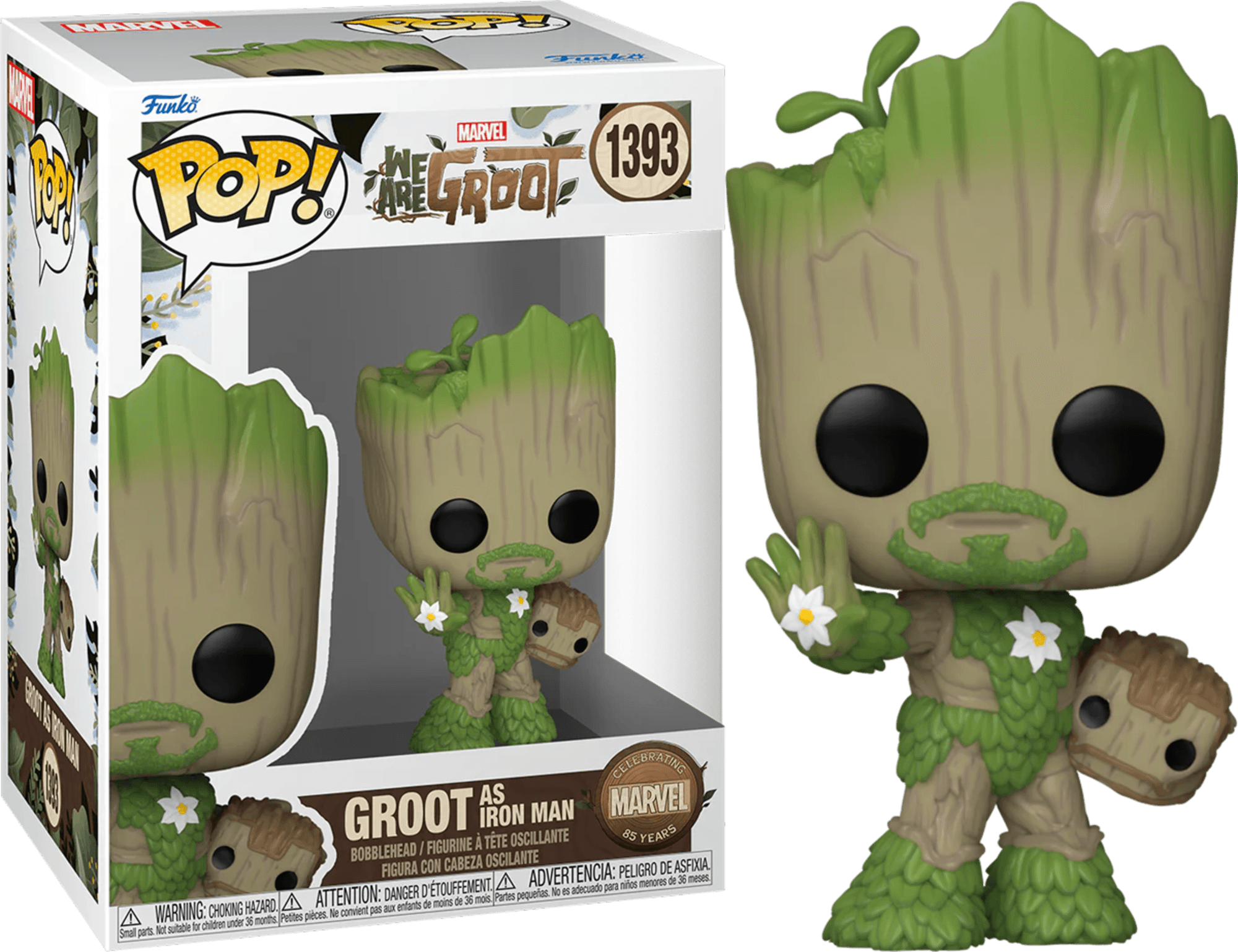 FUN81338 + FUN79515+ FUN79516 + FUN79517 + FUN79518 + FUN79519 + Marvel 85th Anniversary: We Are Groot - Groot to the Rescue Pop! Vinyl Bundle (Set of 6) - Funko - Titan Pop Culture