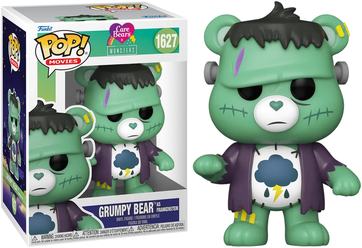 FUN81536 + FUN81537 + FUN81538 + FUN81539 Care Bears x Universal Monsters - Dress Up Pop! Vinyl Bundle (Set of 4) - Funko - Titan Pop Culture