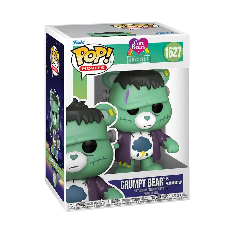 FUN81536 Care Bears x Universal Monsters - Grumpy as Frankenstein Pop! Vinyl - Funko - Titan Pop Culture