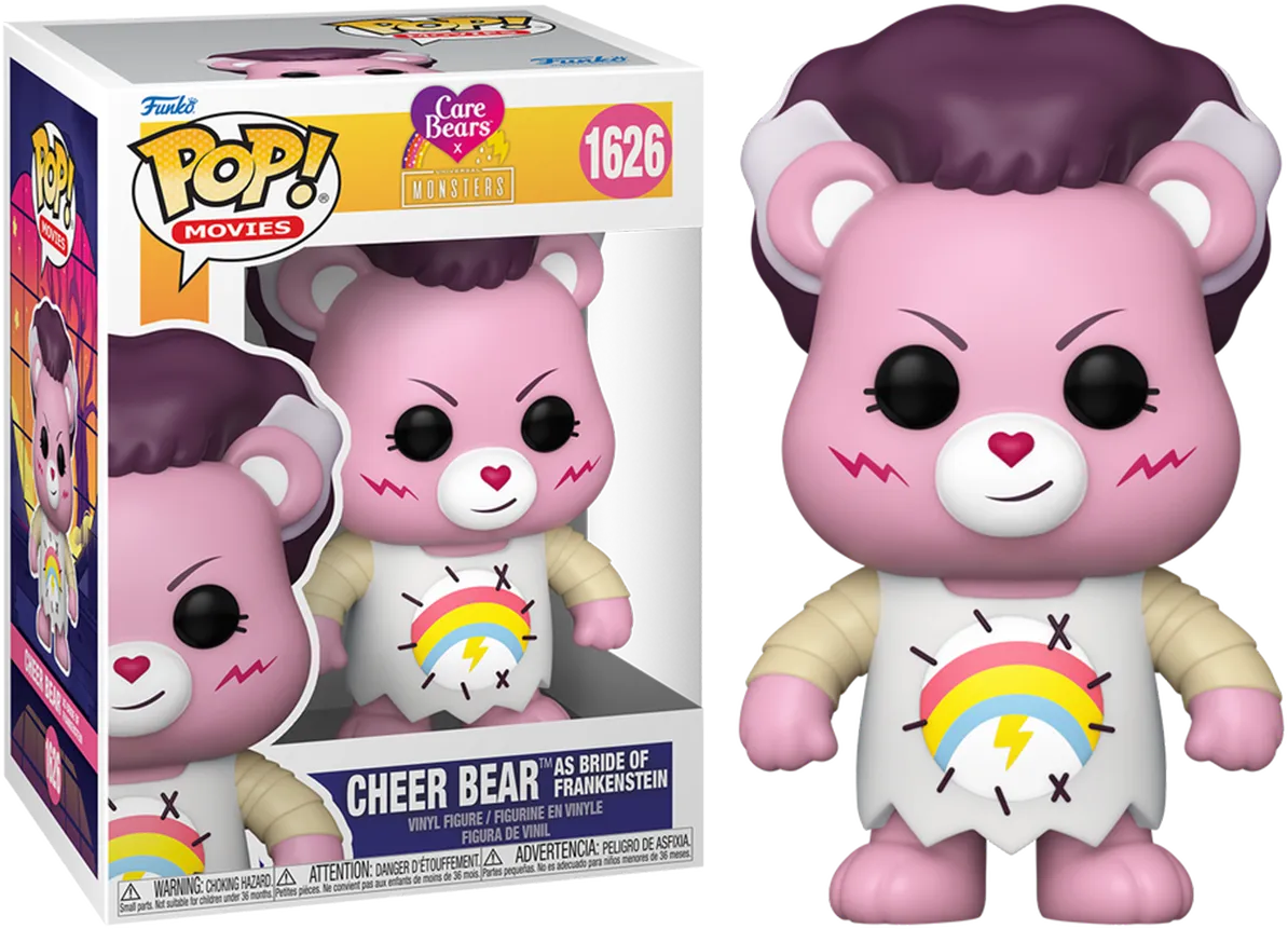 FUN81536 + FUN81537 + FUN81538 + FUN81539 Care Bears x Universal Monsters - Dress Up Pop! Vinyl Bundle (Set of 4) - Funko - Titan Pop Culture