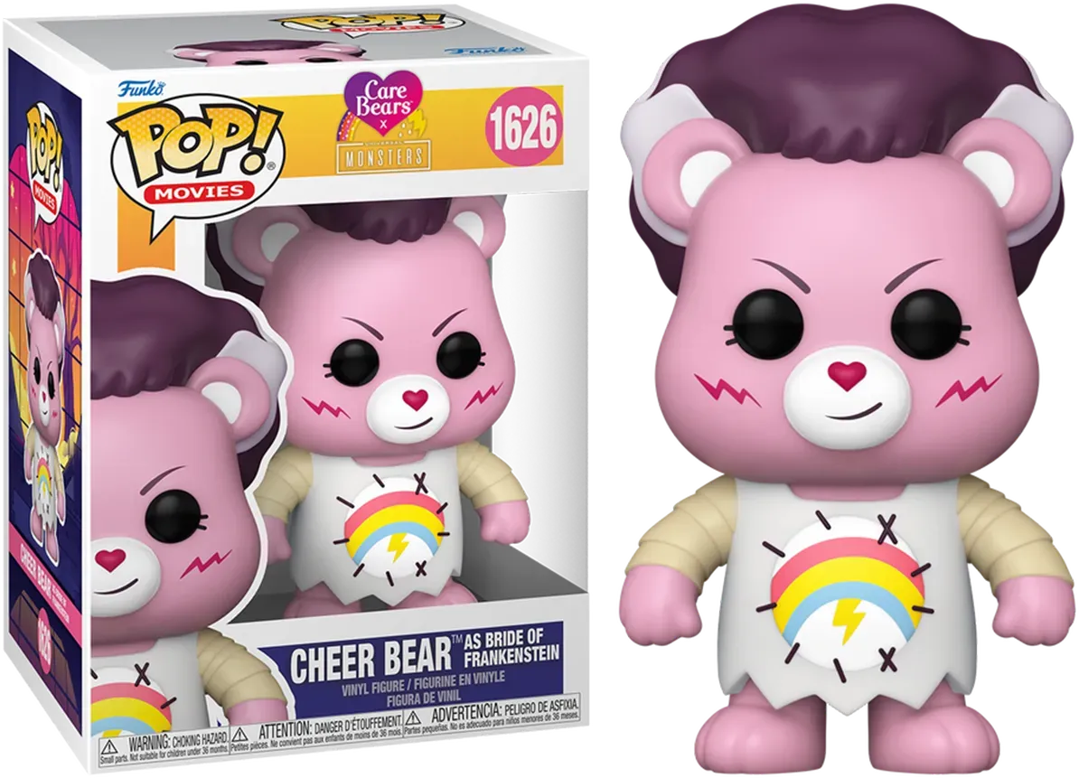 FUN81537 Care Bears x Universal Monsters - Cheer as Frankenstein's Bride Pop! Vinyl - Funko TBA - Titan Pop Culture