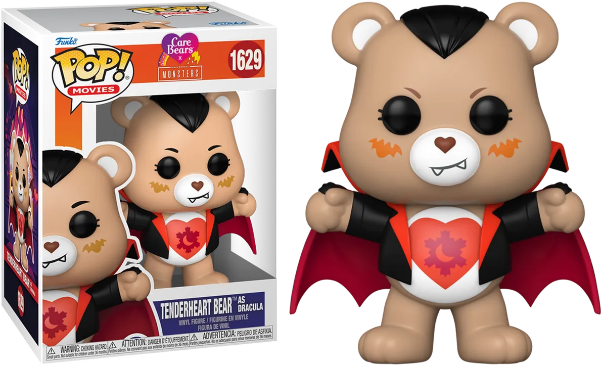 FUN81536 + FUN81537 + FUN81538 + FUN81539 Care Bears x Universal Monsters - Dress Up Pop! Vinyl Bundle (Set of 4) - Funko - Titan Pop Culture