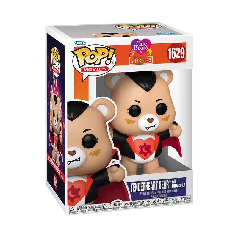 FUN81539 Care Bears x Universal Monsters - Tender Heart as Dracula Pop! Vinyl - Funko - Titan Pop Culture