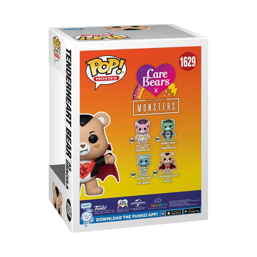 FUN81539 Care Bears x Universal Monsters - Tender Heart as Dracula Pop! Vinyl - Funko - Titan Pop Culture