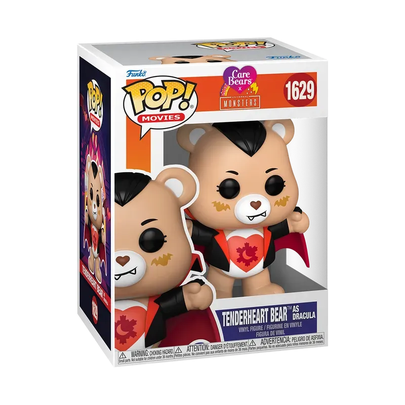 FUN81539 Care Bears x Universal Monsters - Tender Heart as Dracula Pop! Vinyl - Funko - Titan Pop Culture